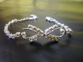 PS007.2 - Pulseira Infinito com Pedras 2